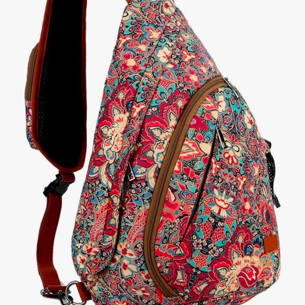 Colorful Floral Patterned Backpack